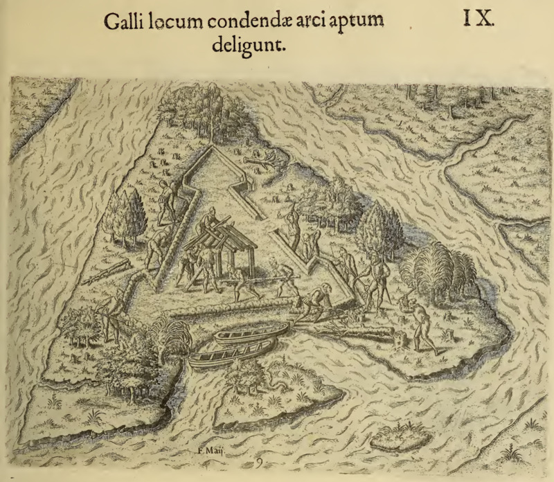 Galli locum condendae arci aptum deligunt. IX.