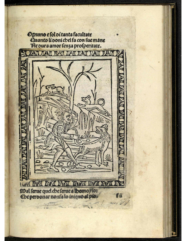 [The Angry Man Chasing the Wolf and the Dog Chasing the Rabbit]