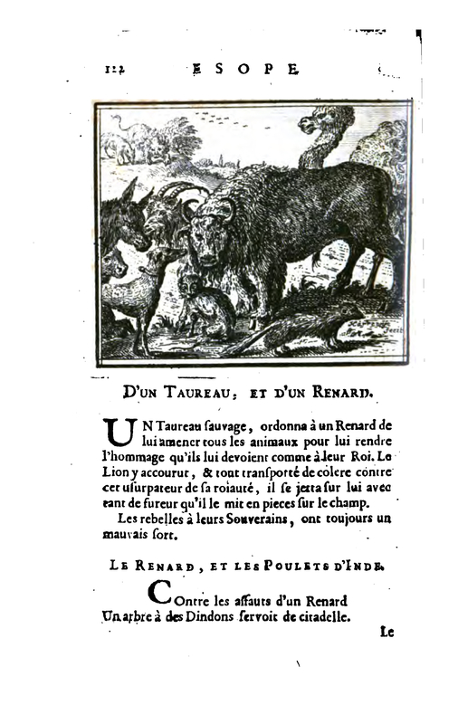 D'UN TAUREAU, ET D'UN RENARD