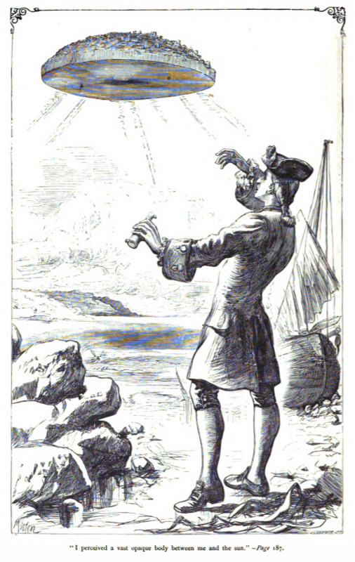“I perceived a vast opaque body between me and the sun.” - Page 187