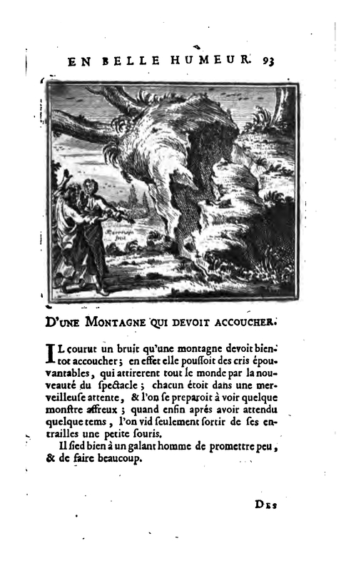 D’une Montagne Qui Devoit Accoucher