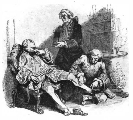 [Lilliputian scholars discuss philosophy]