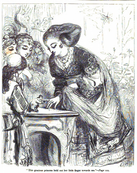 “This gracious princess held out her little finger towards me.” - Page 111