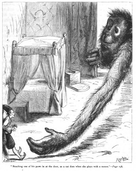 Reaching one of his paws in at the door, as a cat does when she plays with a mouse. - Page 138