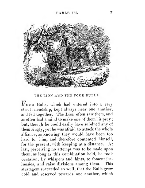 The Lion and The Four Bulls