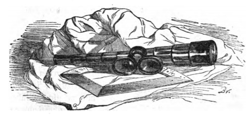 [Gulliver's glasses and telescope]