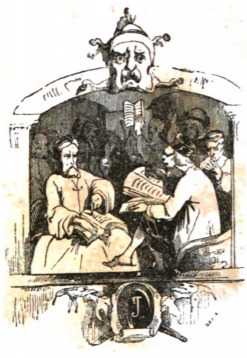 [political scholars from The Grand Academy on Balnibarbi attempt to persuade monarchs on new ways of selecting ministers]