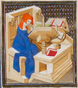 Proba à sa table d’étude