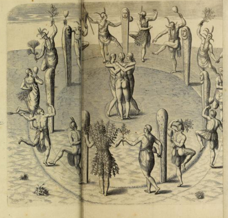 XVIII. Virginiensium saltandi ratio solennibus festis.