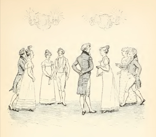 [Men and Women dancing at the Netherfield Ball]