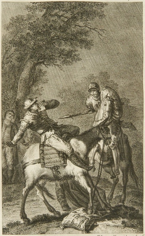 [Don Quixote attacks the barber]