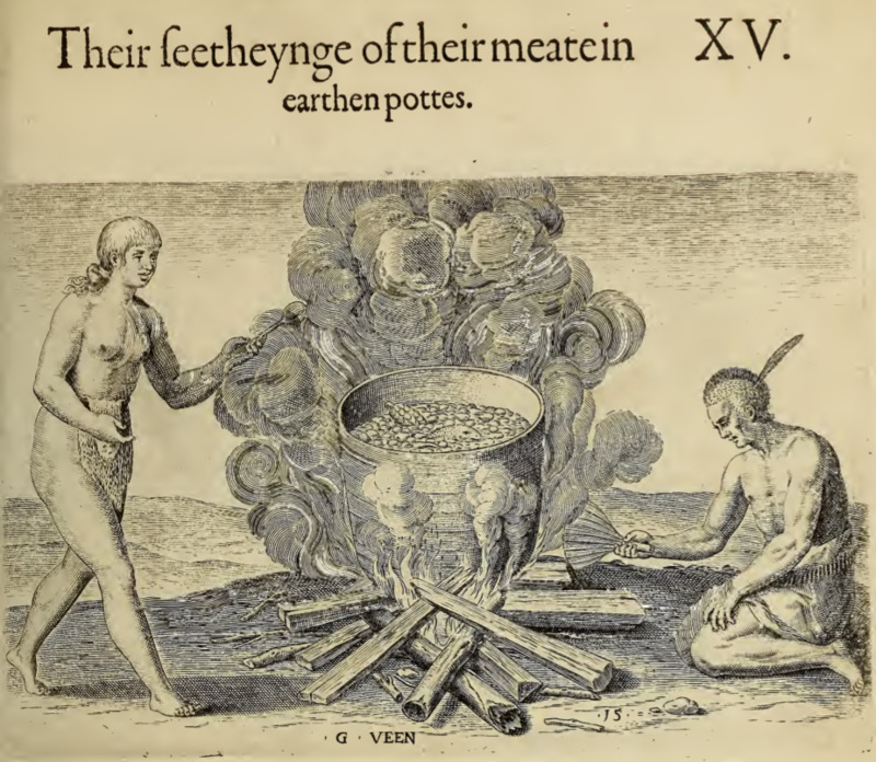 Their seetheynge of their meate in earthen pottes. XV.
