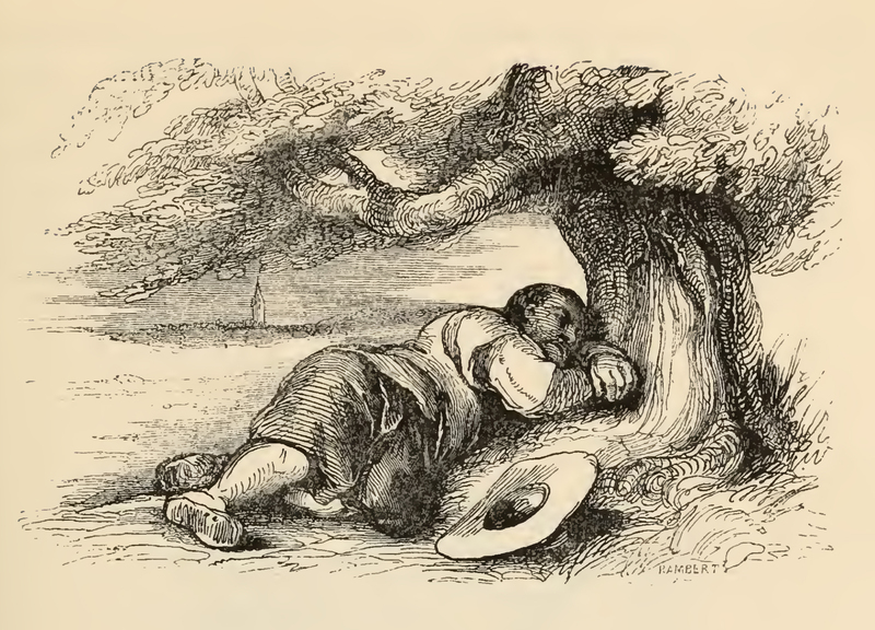 Sancho Panza Rests Beneath a Tree