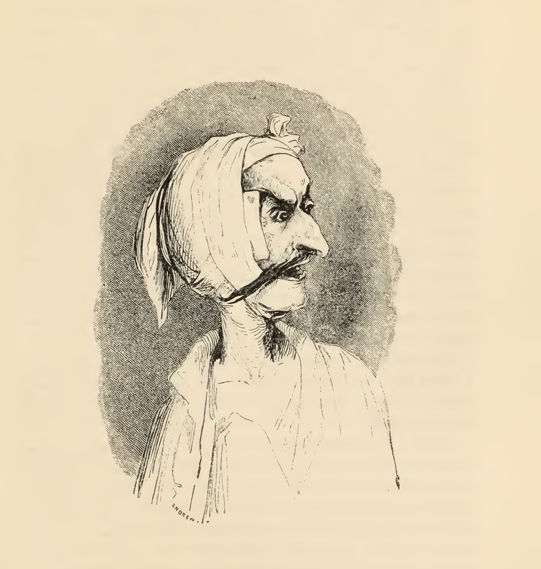 [Don Quixote's Bandaged Face in Profile]