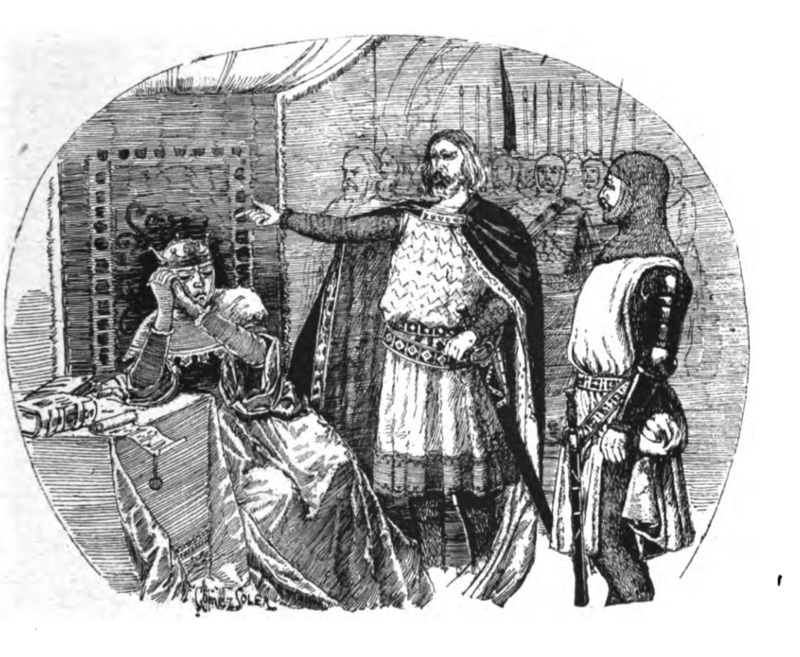 [The Cid speaking with the queen Urraca]