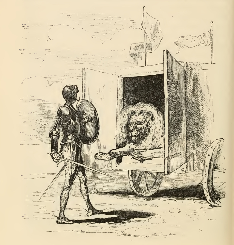 [Don Quixote Confronts the Lion]