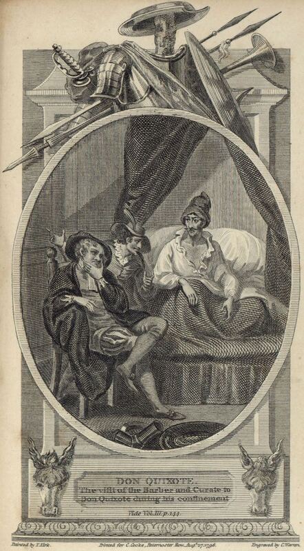The visit of the Barber and Curate to Don Quixote during his confinement