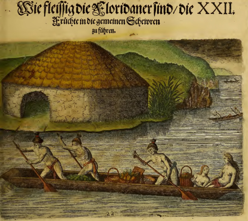 Wie fleissig die Floridaner sind, die Früchte in die gemeinen Schewren zu führen. XXII.