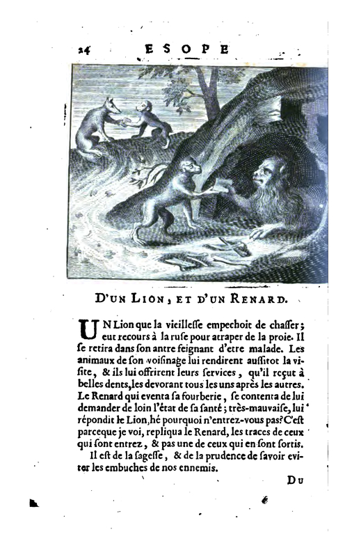 D'un lion, et d'un renard