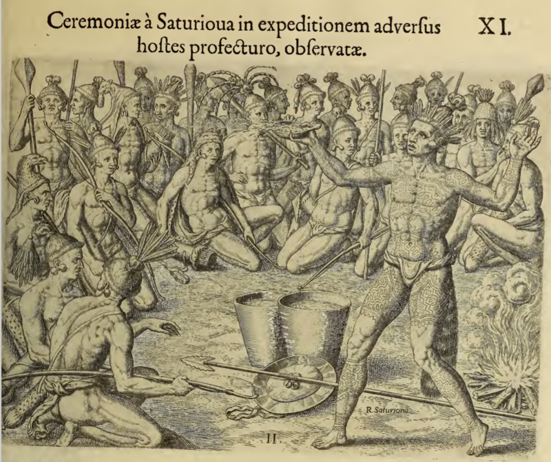 Ceremoniae à Saturioua in expeditionem adversus hostes profecturo, observatae. XI.