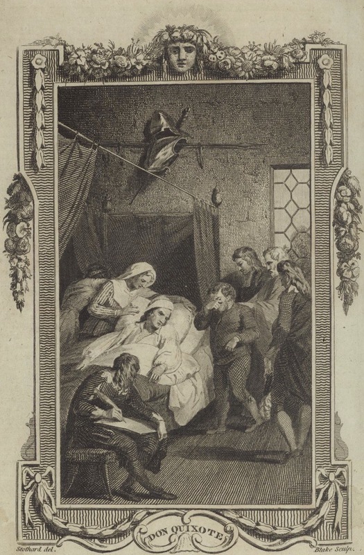 [Don Quixote makes his will]