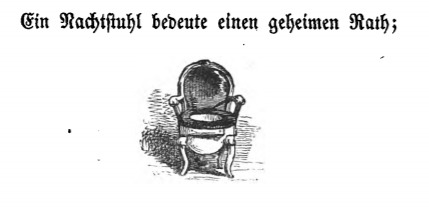 Ein Nachtstuhl bedeute einen geheimen Rath
