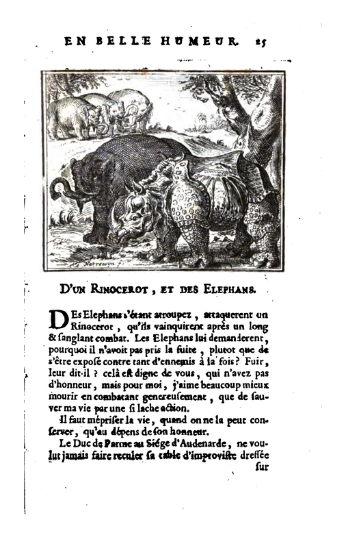 vol. 2 D'un Rinocerot, et des Elephans
