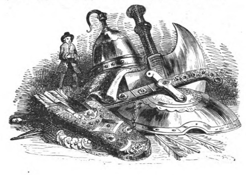 [Gulliver with military regalia from Brobdingnag]
