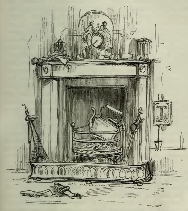 [Vanity Fair Chapter LXI Inhabited Initial]