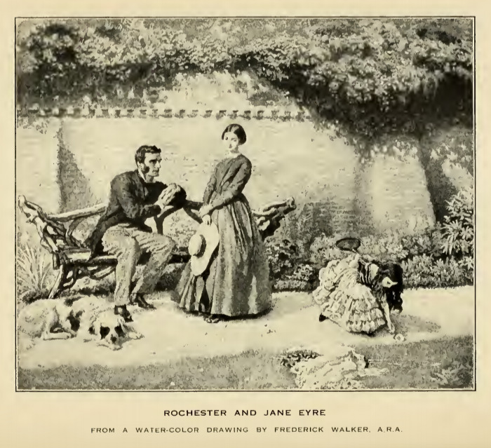 Rochester and Jane Eyre from a watercolor drawing by Frederick Walker, A.R.A