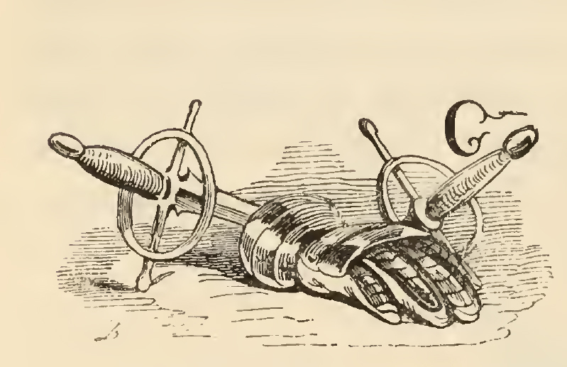 [An Iron Gauntlet Amidst Two Swords]