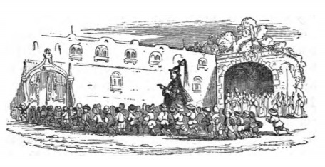 [Procession with the Lilliputian Emperor]