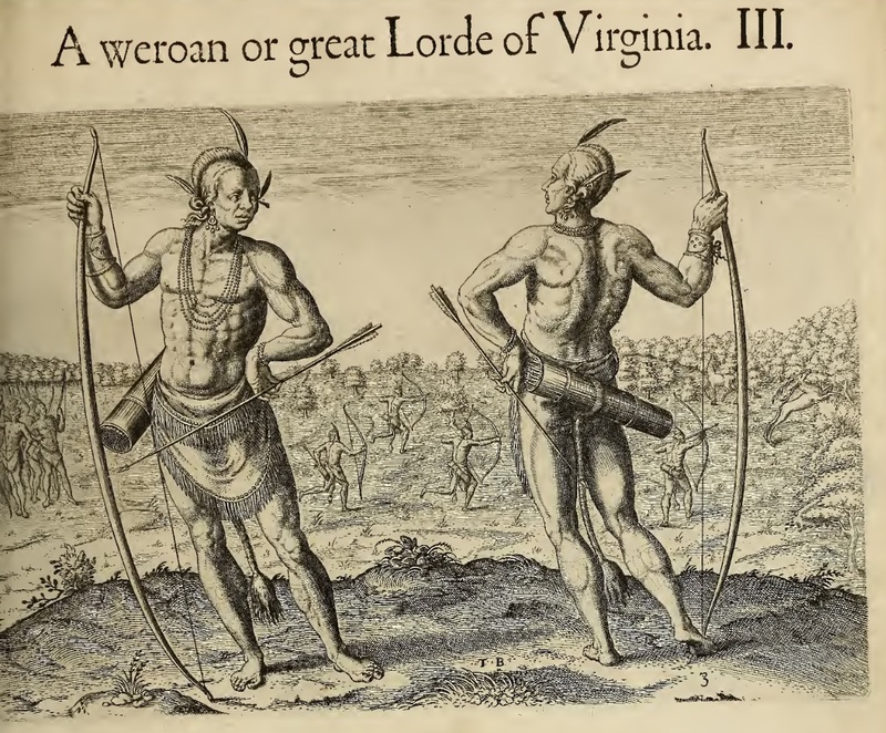 A weroan or great Lorde of Virginia. III.