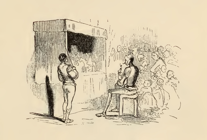 [Don Quixote Watches the Puppet Show]