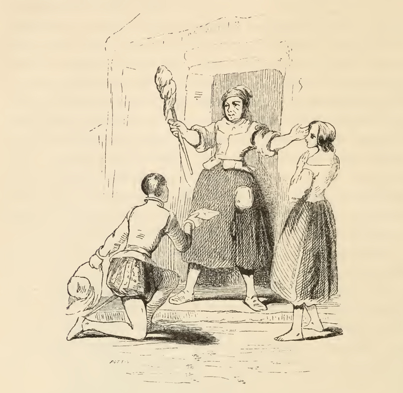 [The Duchess' Page Delivers Sancho's Letter To Teresa]