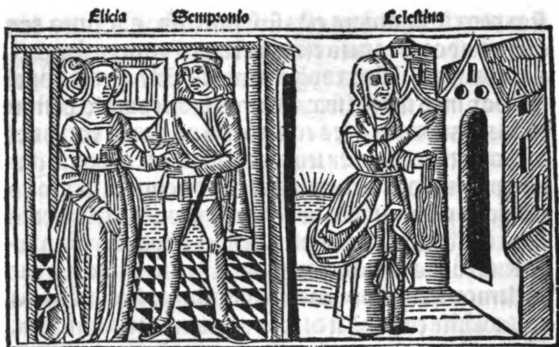 [Act III - Sempronio with His Lover Elicia at Celestina's House]