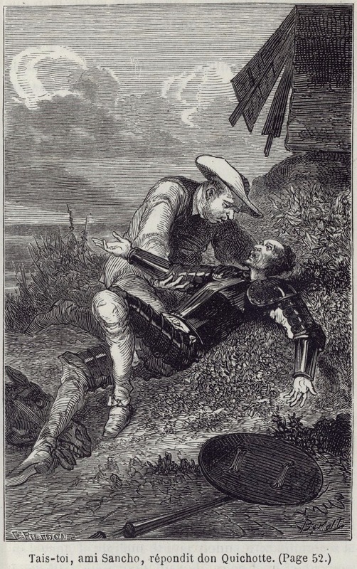 Tais-toi, ami Sancho, répondit don Quichotte