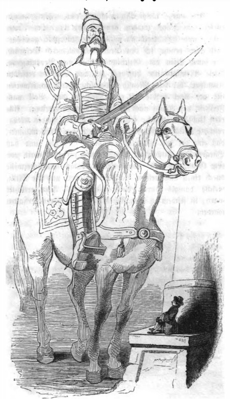 [Gulliver observes a member of the cavalry on Brobdingnag