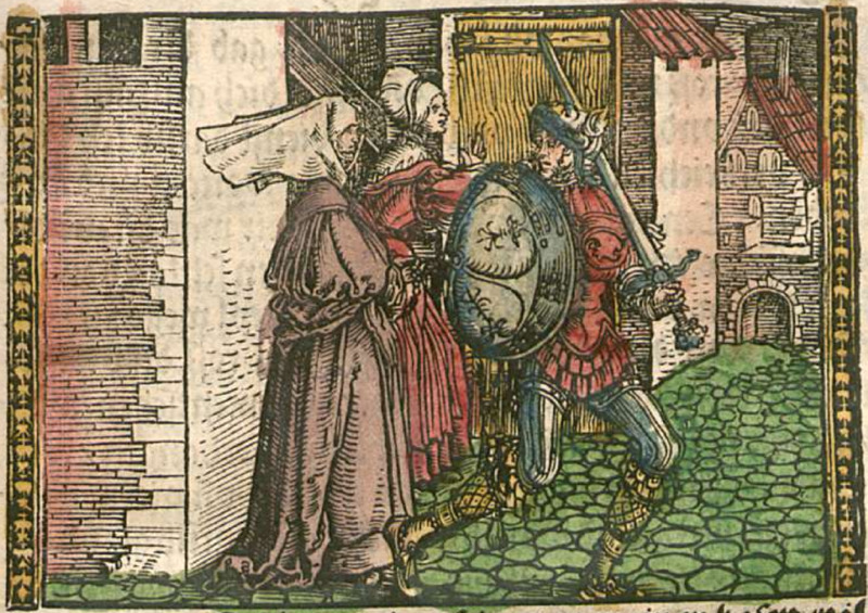 [Act XV – Areusa and Elicia Standing Beside Centurio]