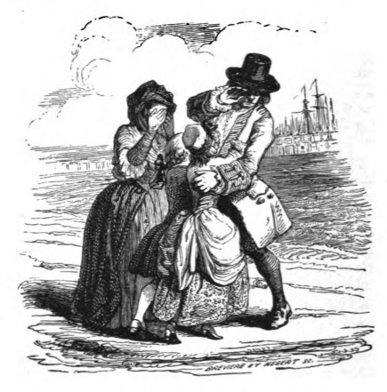 [Gulliver leaves his family before his voyage to Brobdingnag]
