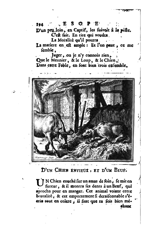 D'un Chien Envieux, Et D'un Beuf
