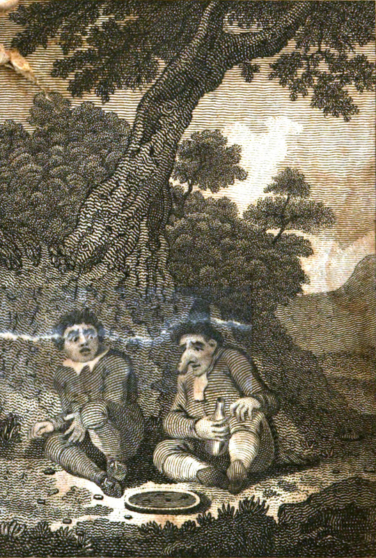 [Sancho Panza Frightened by the Squire of the Wood's Gargantuan Nose]