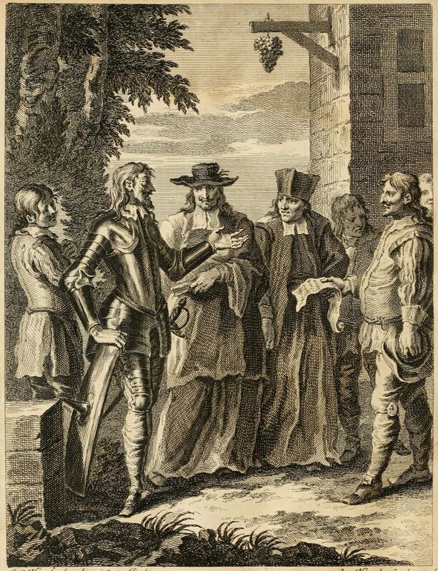 [The holy brotherhood arrests Don Quixote]
