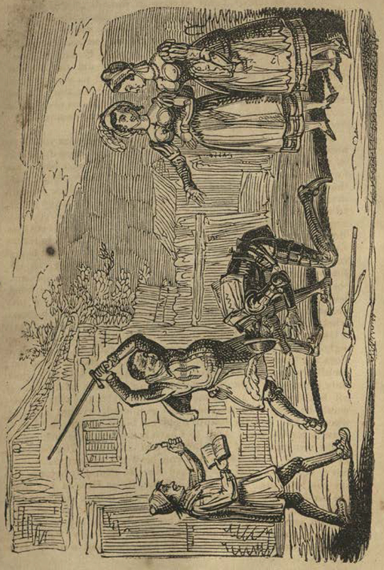 [Of How Quixote was Knighted in the Backyard of an Inn that he Mistook for a Castle]