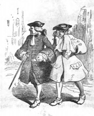 [Gulliver walking outside in Lisbon with Don Pedro]