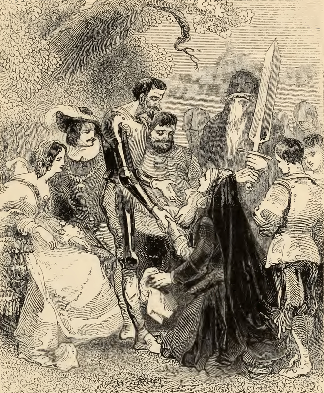 [Don Quixote Recieves the Countess Trifaldi By Her Hand]