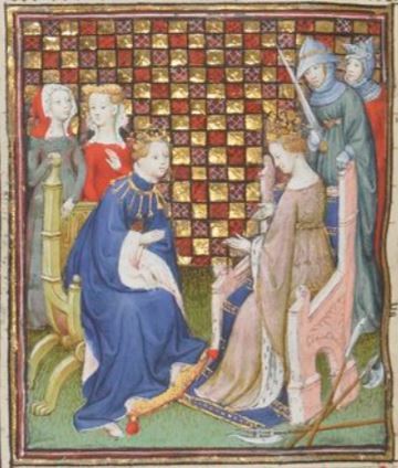 Cy apres sensuit de marpesie ou marthesie et lampedone seurs roynes des amazones