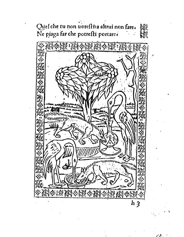 De Vulpe et ciconia Fabula XXXV