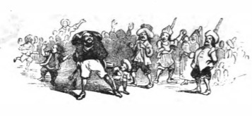 [a crowd of Lilliputians]