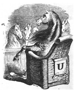 [Gulliver’s master speaks at the Council of the Houyhnhnms]